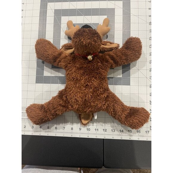 Hallmark Comet Reindeer Plush Toy With Antlers & Red Collar Sparkly fur Sits - Picture 3 of 7